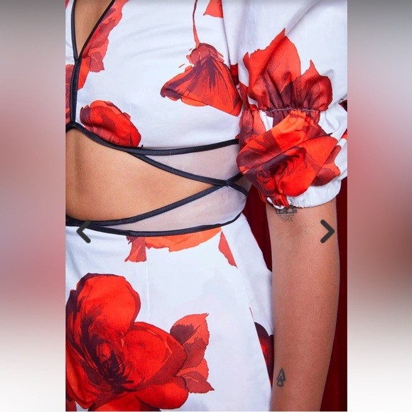 Women’s Autumn Adeigbo red Gisele Dress Dress Sz 8‎ - Picture 8 of 14